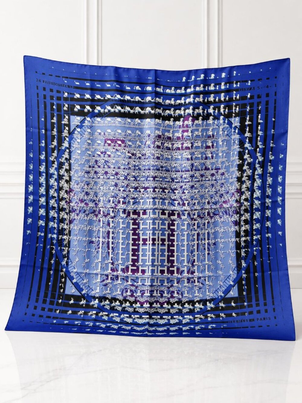 Authentic Hermès Carré 90 Ginza Limited Edition Silk Scarf